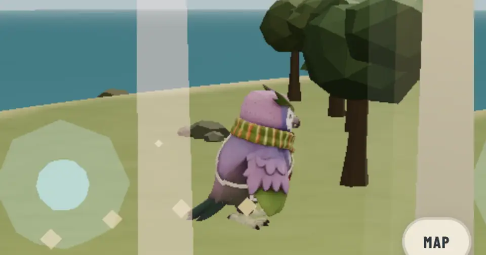 Marina on a phone with the stick and Flap above the large bottom task text